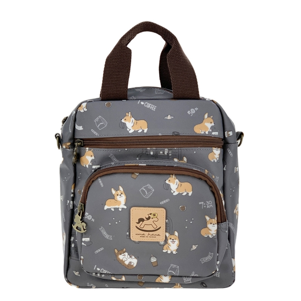 Waterproof Corgi Convertibe Handbag Backpack Crossbody Purse Multifunctional Use - Picture 1 of 7